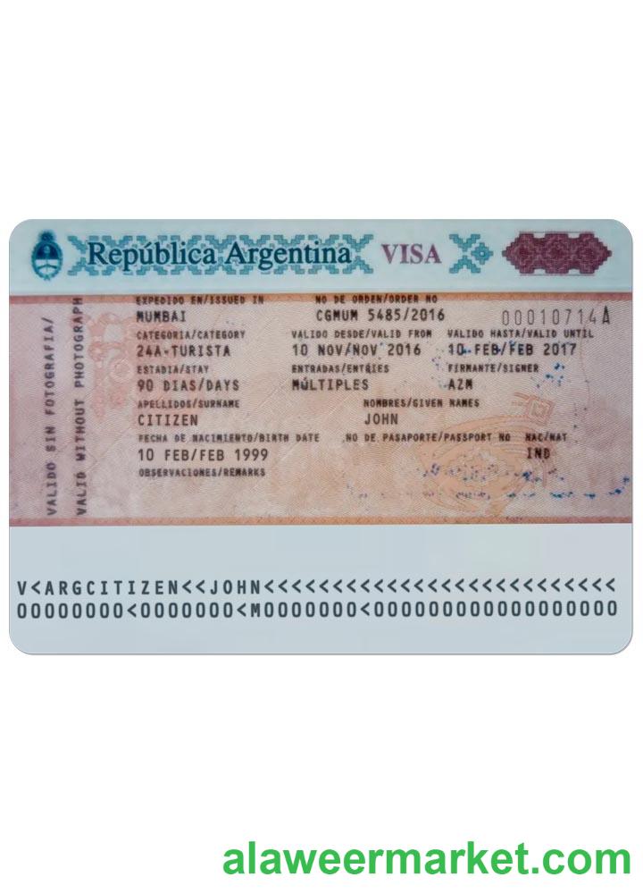 ARGENTINA visa